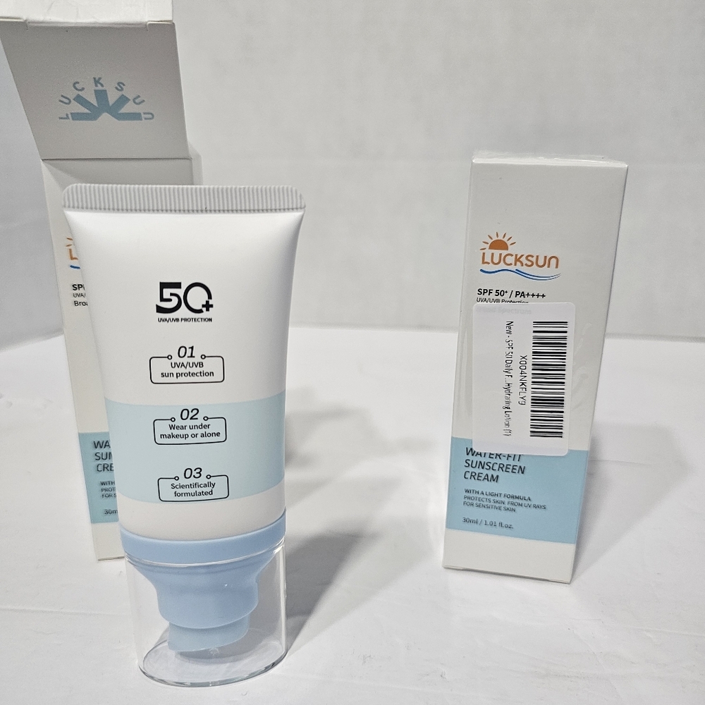 Lucksun SPF 50 Sunscreen 2pc Lot 1.01 Oz Each